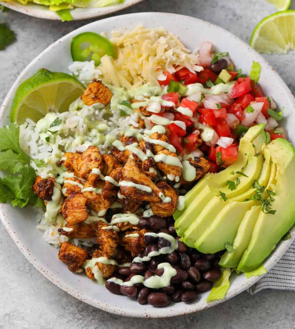 Macro-Balanced Chicken Burrito Bowl